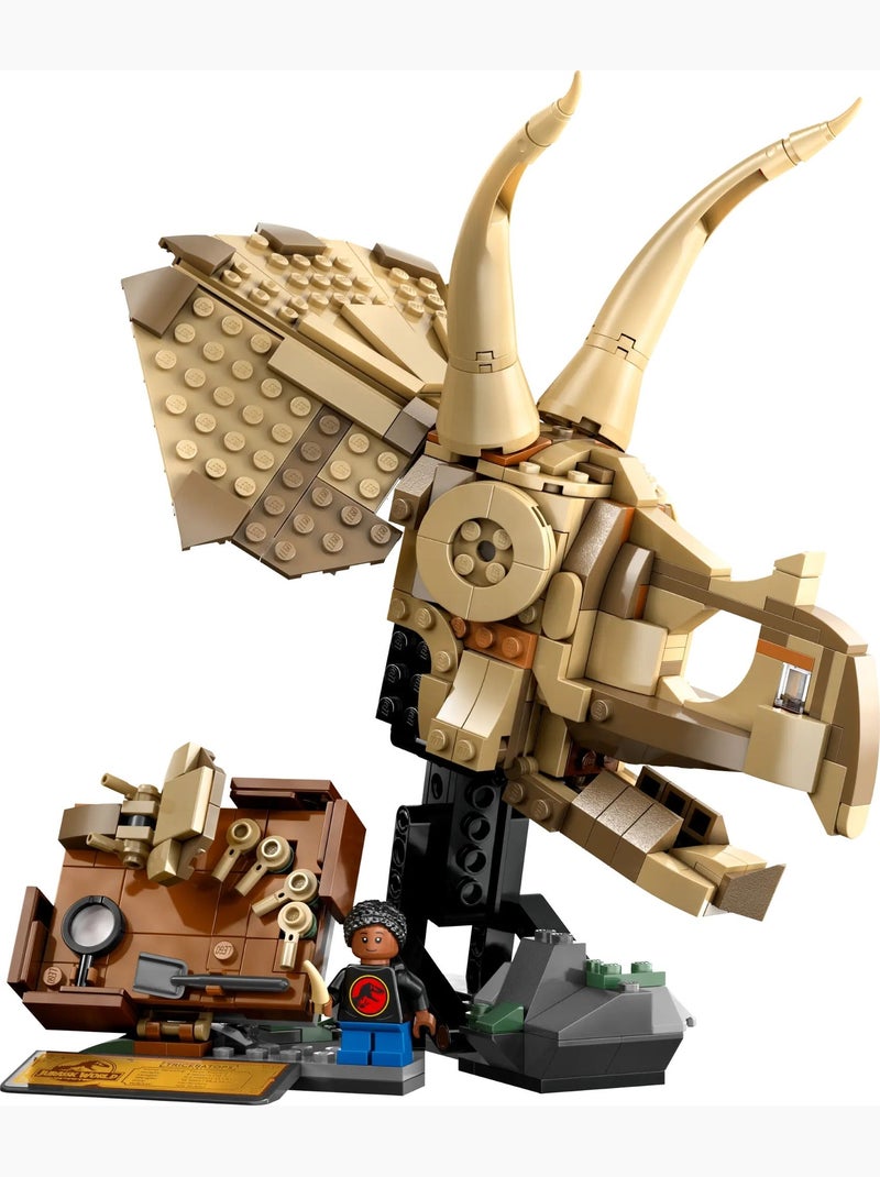 LEGO Jurassic World - Crâne de Tricératops et Fossiles - 76969 Rouge - Kiabi