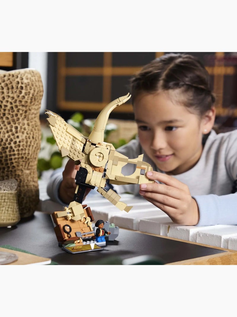 LEGO Jurassic World - Crâne de Tricératops et Fossiles - 76969 Rouge - Kiabi