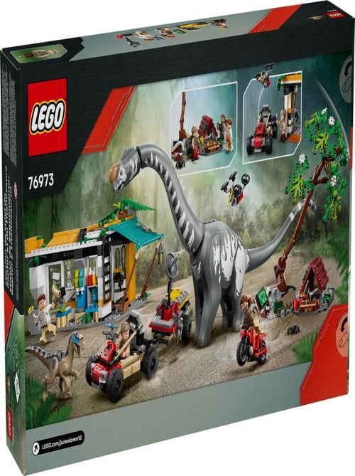 LEGO Jurassic World - La poursuite épique du vélociraptor et du titanosaure - 76973 - Kiabi