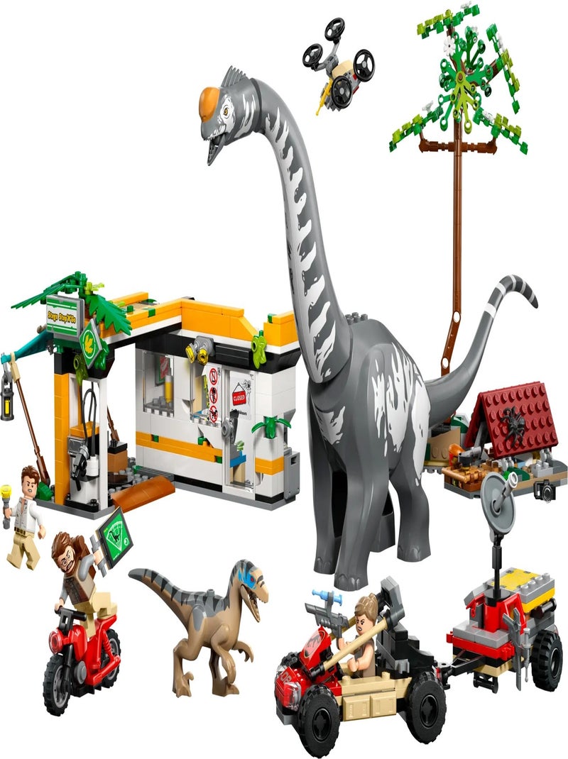 LEGO Jurassic World - La poursuite épique du vélociraptor et du titanosaure - 76973 Multicolore - Kiabi