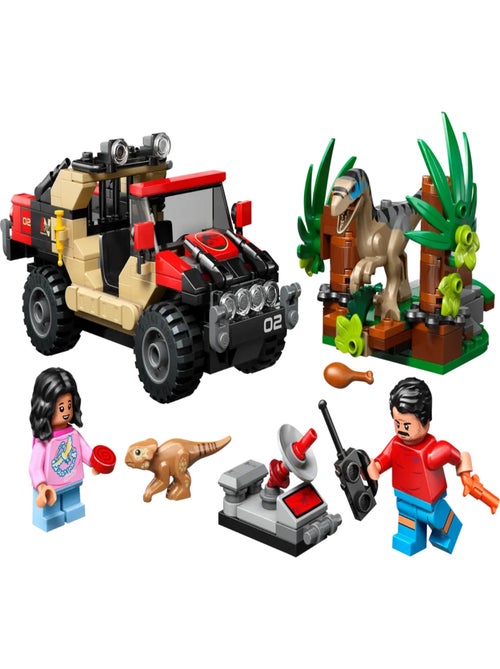 LEGO Jurassic World - Le vélociraptor et l’évasion en 4x4 76972 - Kiabi
