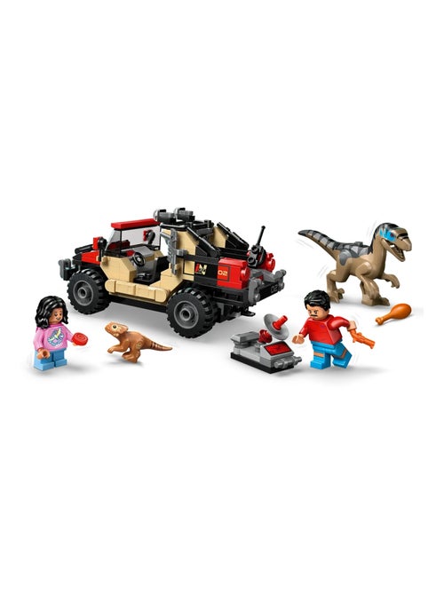 LEGO Jurassic World - Le vélociraptor et l’évasion en 4x4 76972 - Kiabi
