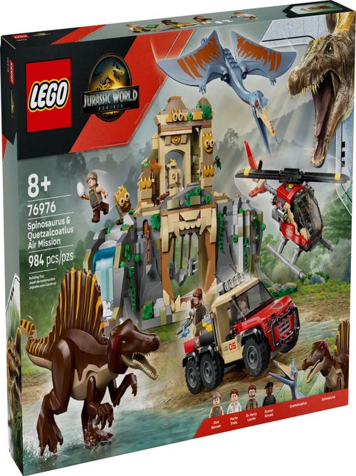 LEGO Jurassic World - Mission aérienne avec dinosaures et hélicoptère - 76976 - Kiabi