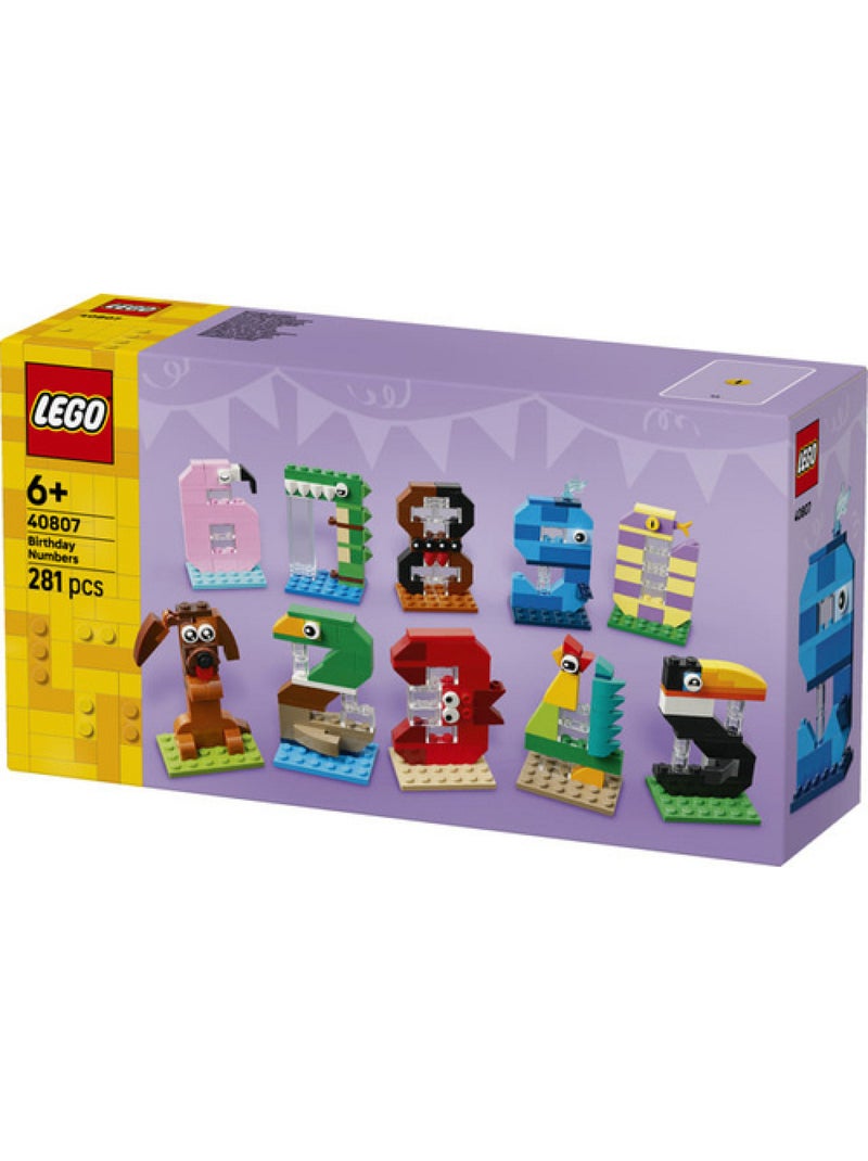 LEGO Les chiffres d'anniversaire 40807 Jaune - Kiabi