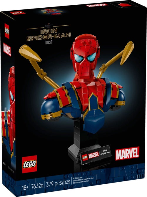 LEGO Marvel - Buste d'Iron Spider-Man 76326 à Construire et Exposer - Kiabi