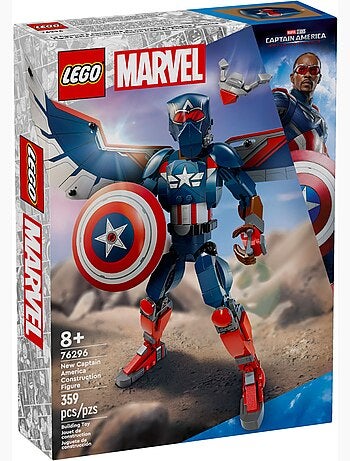 LEGO Marvel - Figurine du nouveau Captain America à construire - 76296