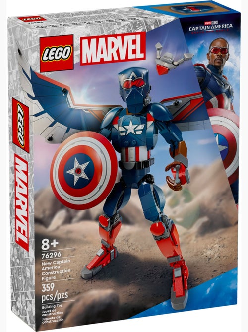 LEGO Marvel - Figurine du nouveau Captain America à construire - 76296 - Kiabi LEGO Marvel - Figurine du nouveau Captain America à construire - 76296 - Kiabi