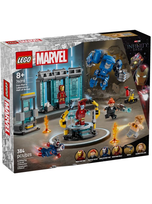 LEGO Marvel - Le laboratoire d'Iron Man : la salle des armures - 76315 - Kiabi