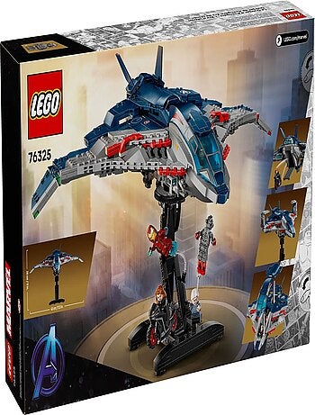 LEGO Marvel - Set de Construction du Quinjet d'Avengers 76325