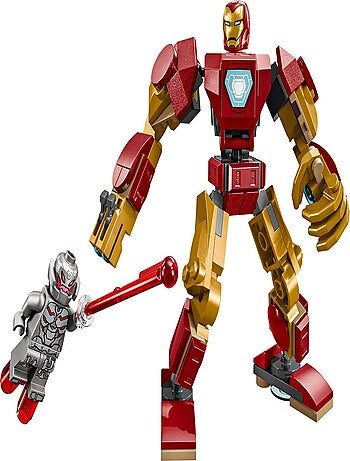 LEGO Marvel 76307 : Robot d'Iron Man vs Ultron, 101 pièces