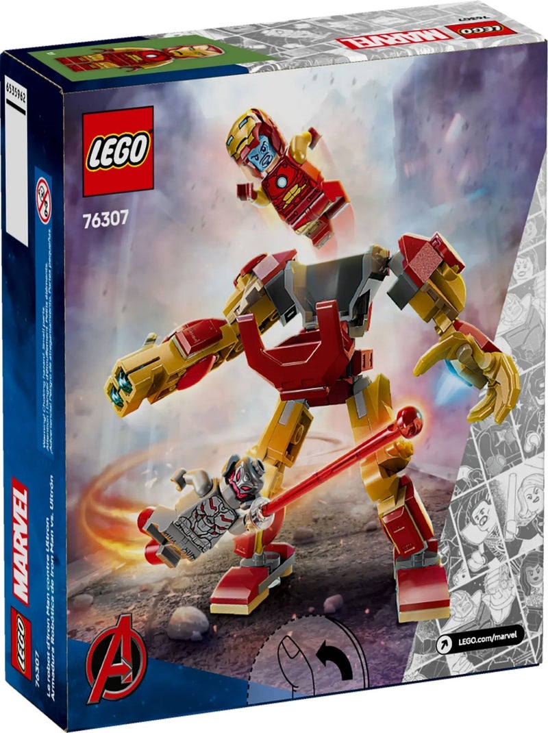 LEGO Marvel 76307 : Robot d'Iron Man vs Ultron, 101 pièces Multicolore - Kiabi