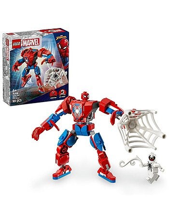 LEGO Marvel 76308 — Robot de Spider-Man contre Anti-Venom, 107 pièces