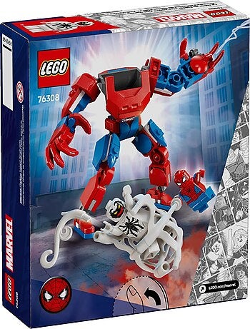 LEGO Marvel 76308 — Robot de Spider-Man contre Anti-Venom, 107 pièces