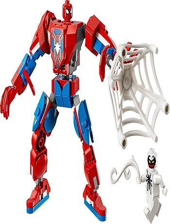 LEGO Marvel 76308 — Robot de Spider-Man contre Anti-Venom, 107 pièces