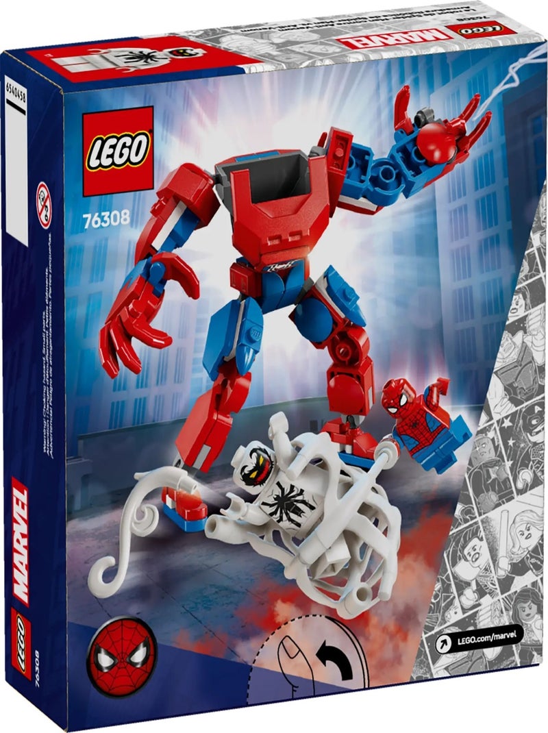 LEGO Marvel 76308 — Robot de Spider-Man contre Anti-Venom, 107 pièces Multicolore - Kiabi
