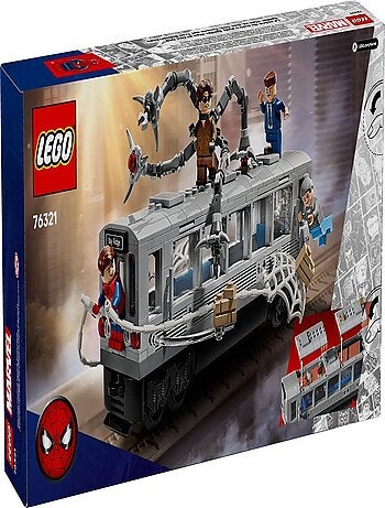 LEGO Marvel 76321 - Scène du train Spider-Man contre Docteur Octopus, 393 pièces, 9+.
