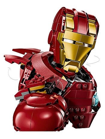 LEGO Marvel : Buste Iron Man MK4 - Set de Construction 76327