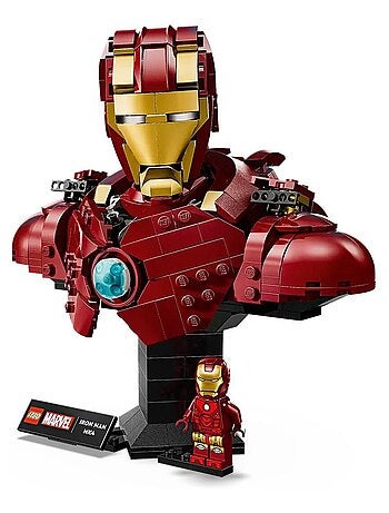 LEGO Marvel : Buste Iron Man MK4 - Set de Construction 76327