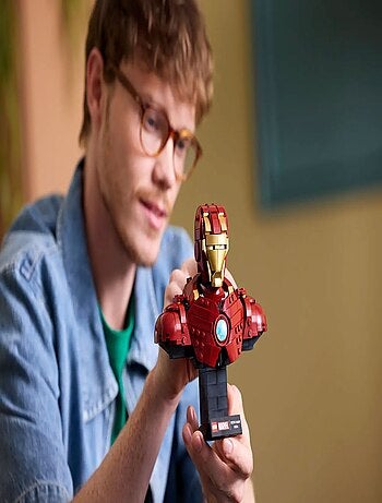 LEGO Marvel : Buste Iron Man MK4 - Set de Construction 76327