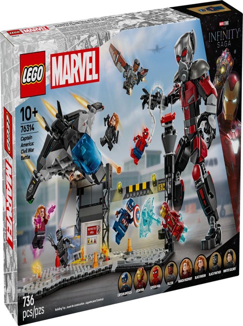 LEGO Marvel Captain America : Civil War - Set de Combat Épique 76314 - Kiabi