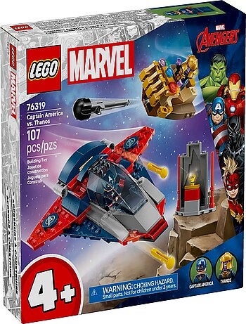 LEGO Marvel : Captain America contre Thanos - Set de Construction 76319