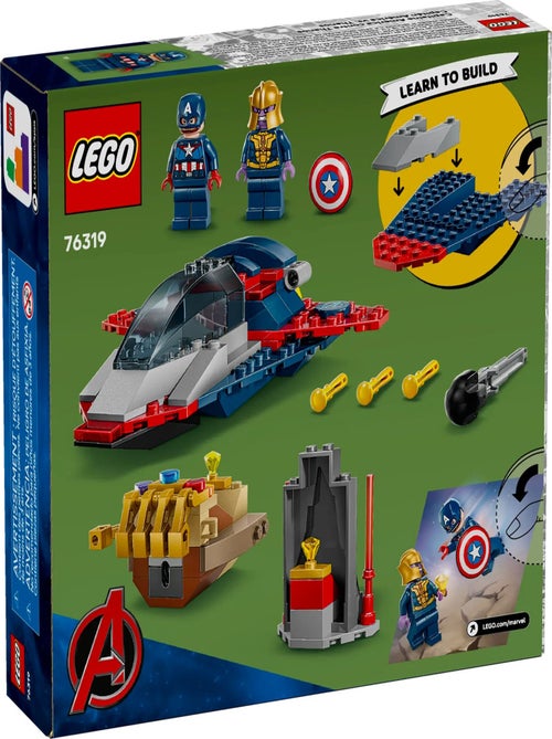 LEGO Marvel : Captain America contre Thanos - Set de Construction 76319 - Kiabi
