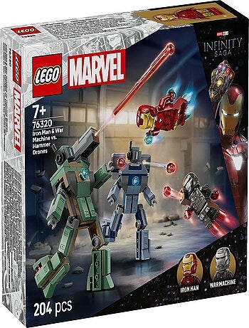 LEGO Marvel : Iron Man et War Machine contre les Drones de Hammer - 76320