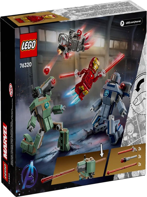 LEGO Marvel : Iron Man et War Machine contre les Drones de Hammer - 76320 - Kiabi