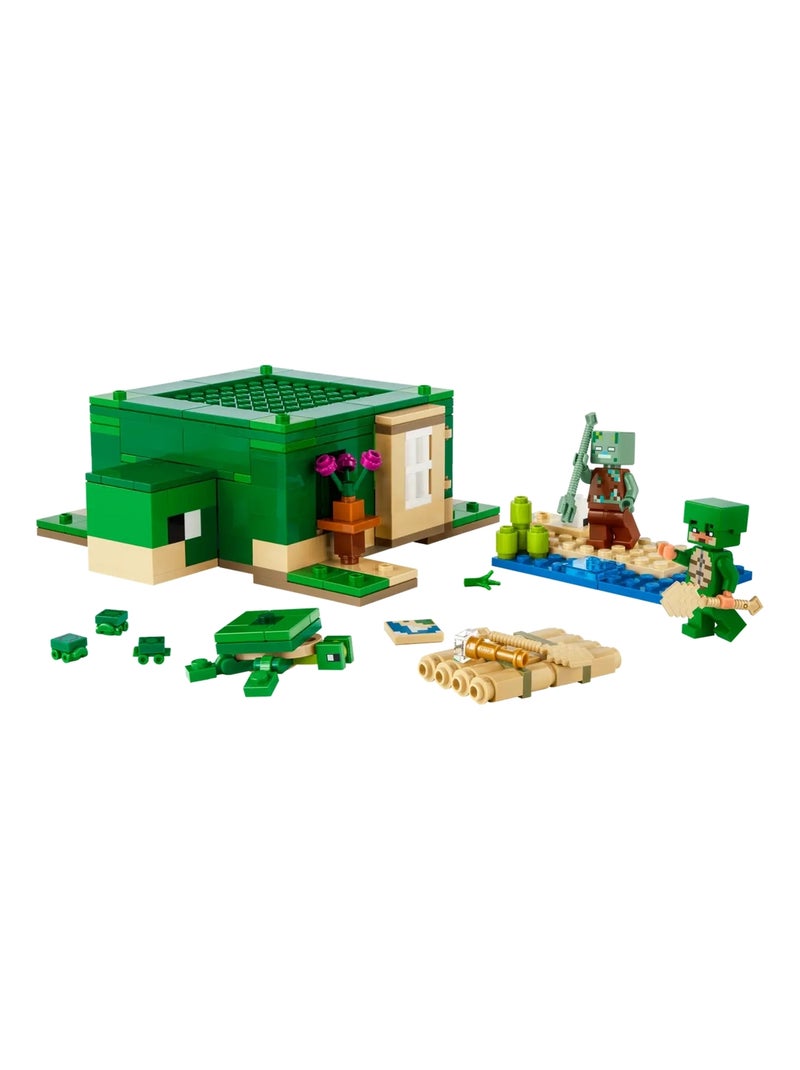 LEGO Minecraft - La maison de la plage de la tortue - 21254 Multicolore - Kiabi