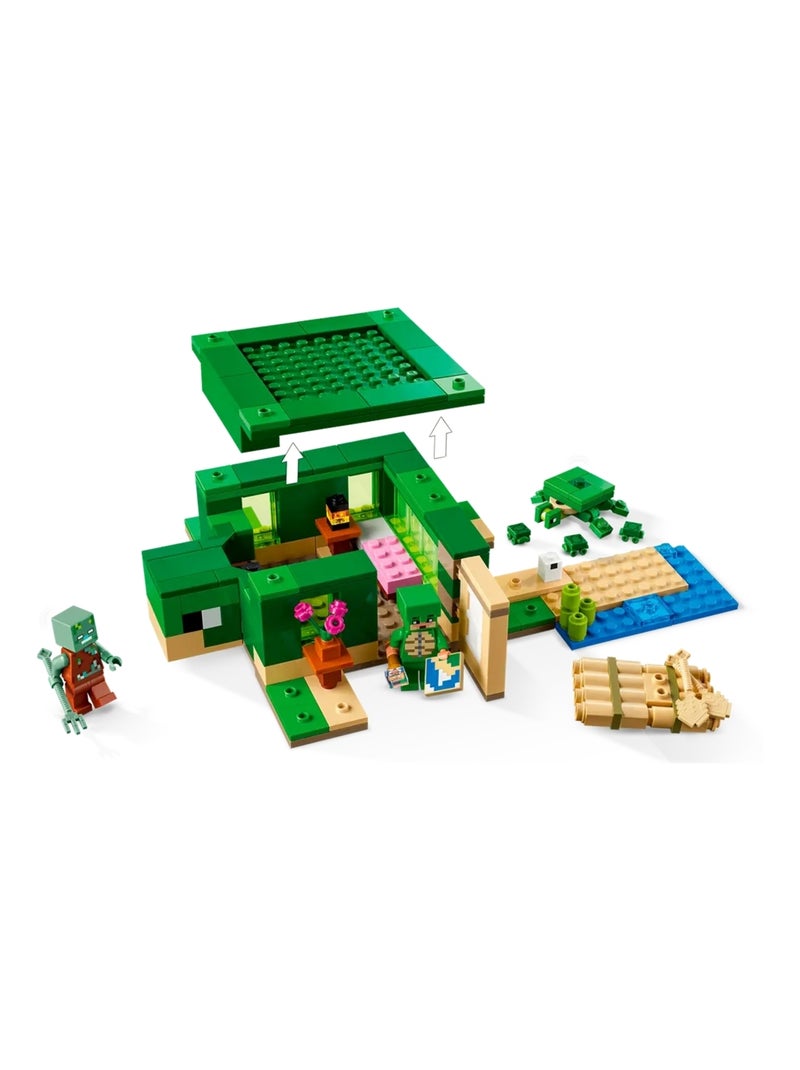 LEGO Minecraft - La maison de la plage de la tortue - 21254 Multicolore - Kiabi