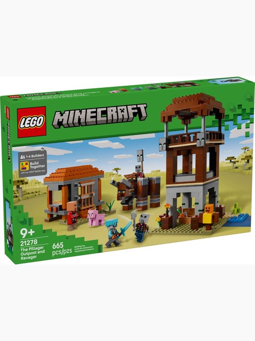 LEGO Minecraft - L'avant-poste de pillards et le ravageur - 21278 - Kiabi