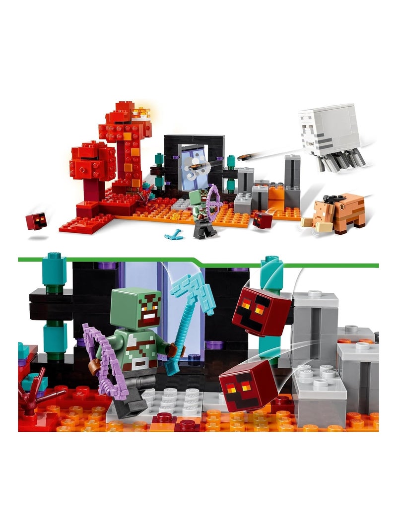 LEGO Minecraft - L'embuscade au portail du Nether - 21255 Multicolore - Kiabi