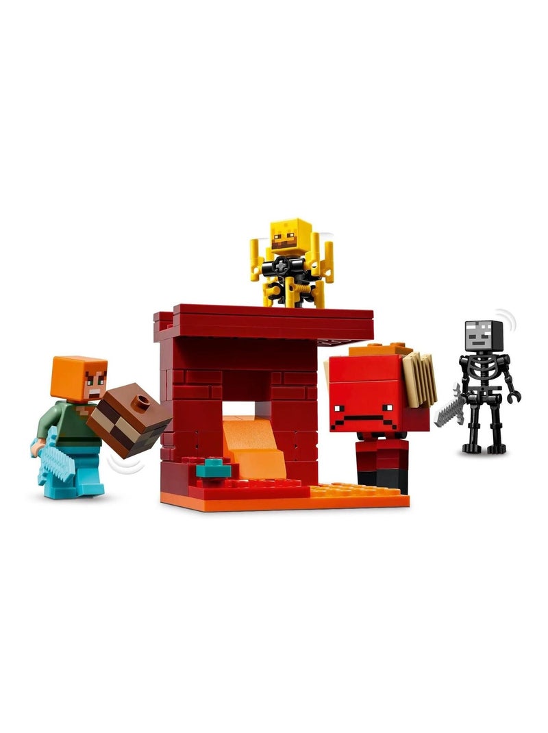 LEGO Minecraft 21266 — La bataille de la lave du Nether, set dès 6 ans. Multicolore - Kiabi