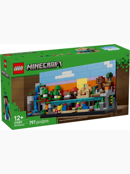 LEGO Minecraft Mini biomes 21589 - 5 biomes, 797 pièces - Kiabi