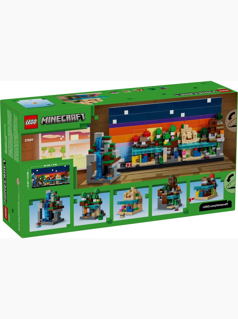 LEGO Minecraft Mini biomes 21589 - 5 biomes, 797 pièces Vert - Kiabi