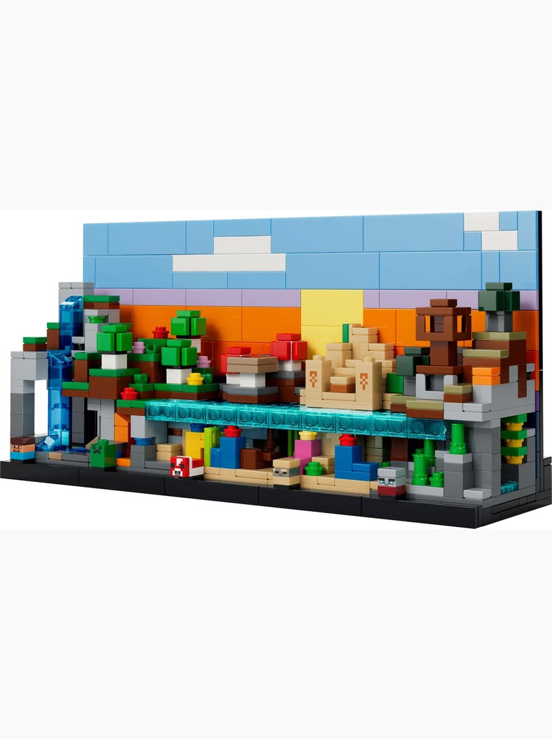 LEGO Minecraft Mini biomes 21589 - 5 biomes, 797 pièces Vert - Kiabi