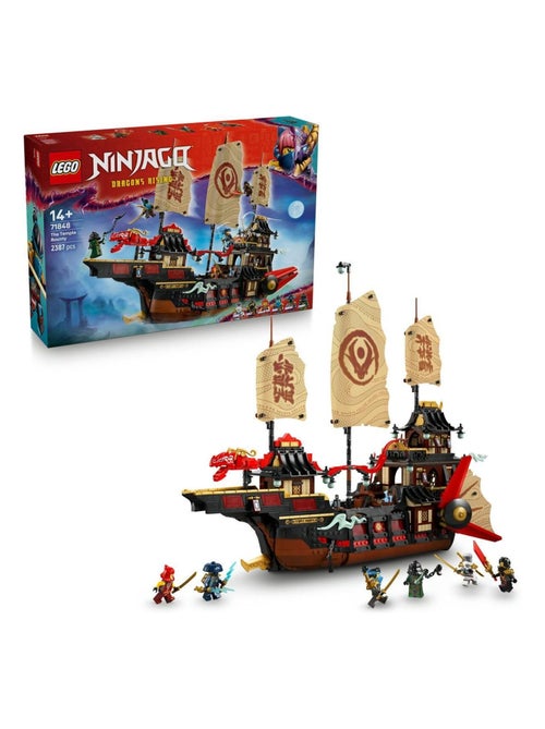 LEGO NINJAGO - Le Temple Bounty 71848, bateau 2 387 pièces avec 6 minifigurines - Kiabi