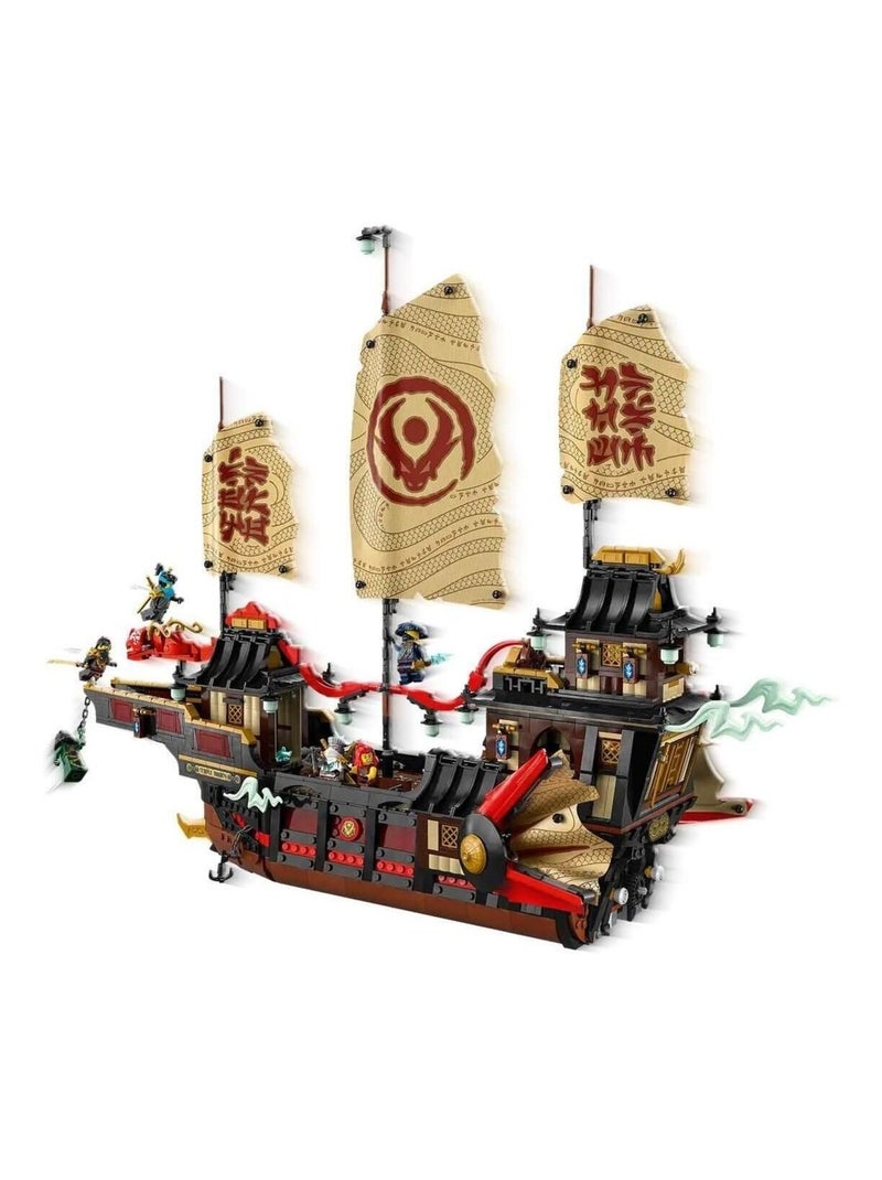LEGO NINJAGO - Le Temple Bounty 71848, bateau 2 387 pièces avec 6 minifigurines Rouge - Kiabi