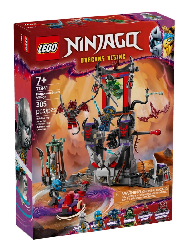 LEGO NINJAGO - Village de la Tempête Draconique (71841) pour Enfants Rouge - Kiabi