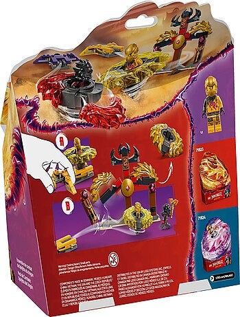 LEGO NINJAGO 71826 - Pack de combat Spinjitzu du Dragon, 186 pièces