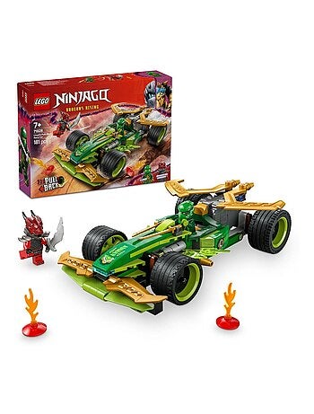 LEGO NINJAGO 71828 — Voiture de course rétrofriction Lloyd avec 2 minifigurines.