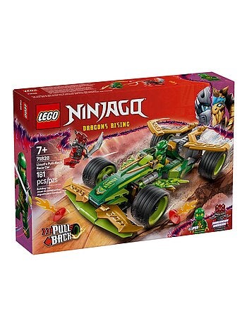LEGO NINJAGO 71828 — Voiture de course rétrofriction Lloyd avec 2 minifigurines.