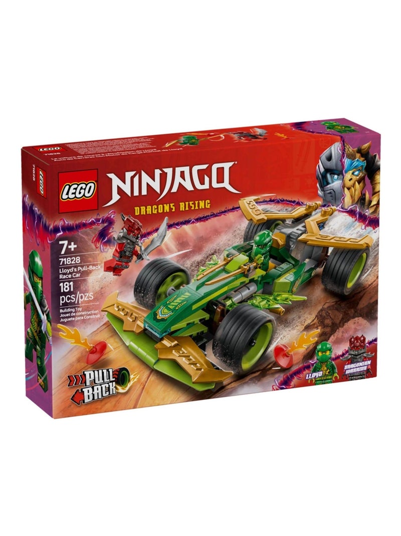 LEGO NINJAGO 71828 — Voiture de course rétrofriction Lloyd avec 2 minifigurines. Multicolore - Kiabi