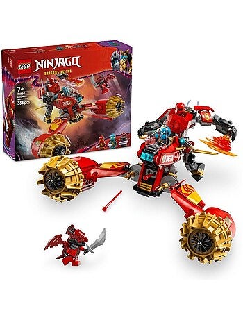LEGO NINJAGO 71830 - Moto tempête du robot de Kai, 333 pièces