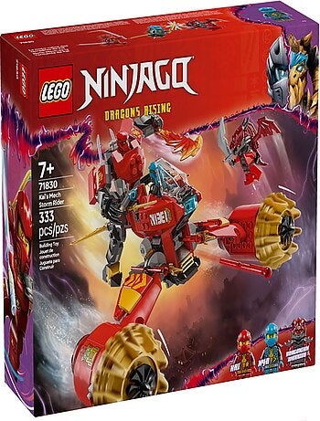 LEGO NINJAGO 71830 - Moto tempête du robot de Kai, 333 pièces