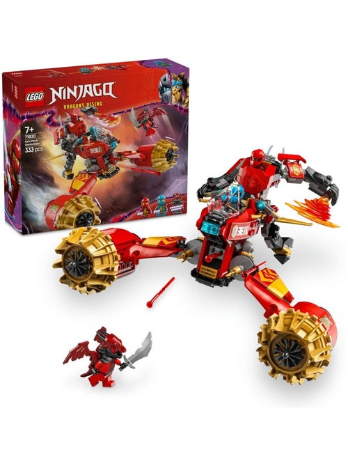 LEGO NINJAGO 71830 - Moto tempête du robot de Kai, 333 pièces - Kiabi