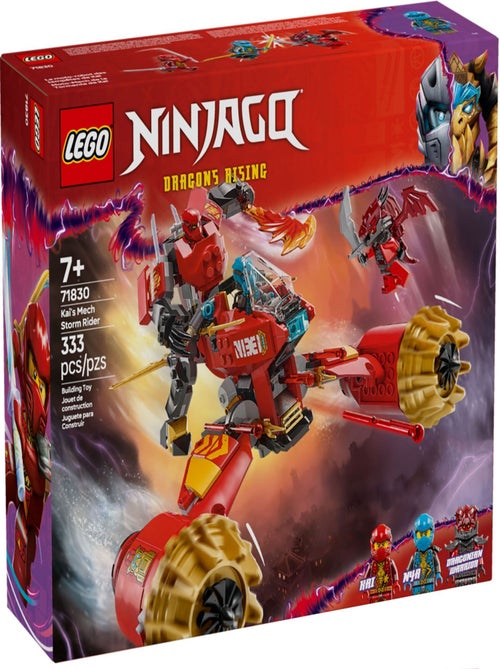 LEGO NINJAGO 71830 - Moto tempête du robot de Kai, 333 pièces - Kiabi