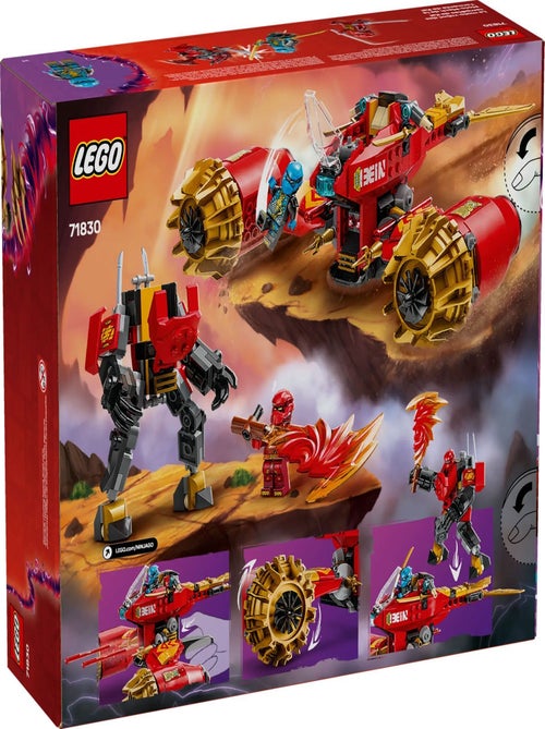 LEGO NINJAGO 71830 - Moto tempête du robot de Kai, 333 pièces - Kiabi