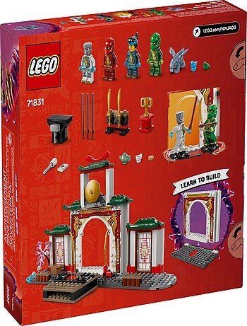 LEGO NINJAGO 71831 Le temple de Spinjitzu des ninjas, 158 pièces