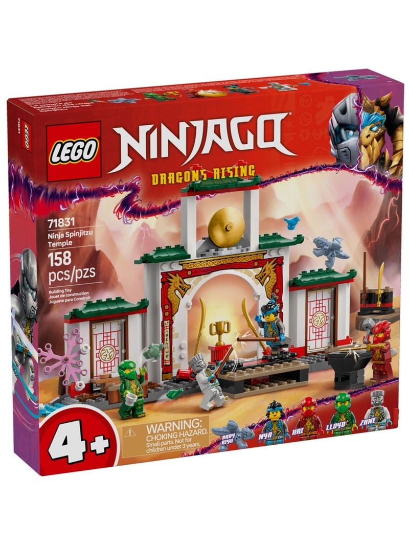 LEGO NINJAGO 71831 Le temple de Spinjitzu des ninjas, 158 pièces Multicolore - Kiabi